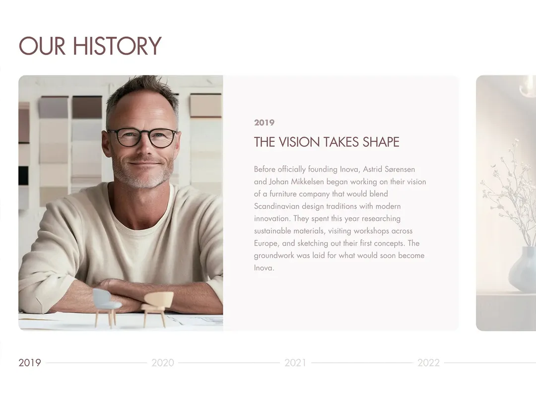 Visual timeline